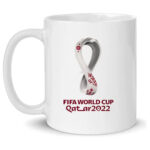 FIFA World Cup Qatar 2022 Graphic Printed Ceramic Mug Generic - 450ml
