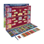 2022 World Cup Soccer Game Wall Chart Poster, 25" x 35" Dual Sides World Tournament Wall Chart Schedule Poster for Home Office Bar Calendar Decorations with TV Schedule Poster Flag Sticker