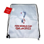 FIFA World Cup Qatar 2022 Emblem Drawstring Bag Official-Silver
