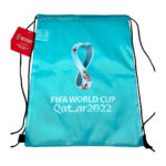 FIFA World Cup Qatar 2022 Emblem Drawstring Bag Official-Blue