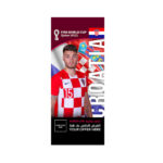 FIFA World Cup Branding Roof Hanging Flag W/PIPE-CROATIA